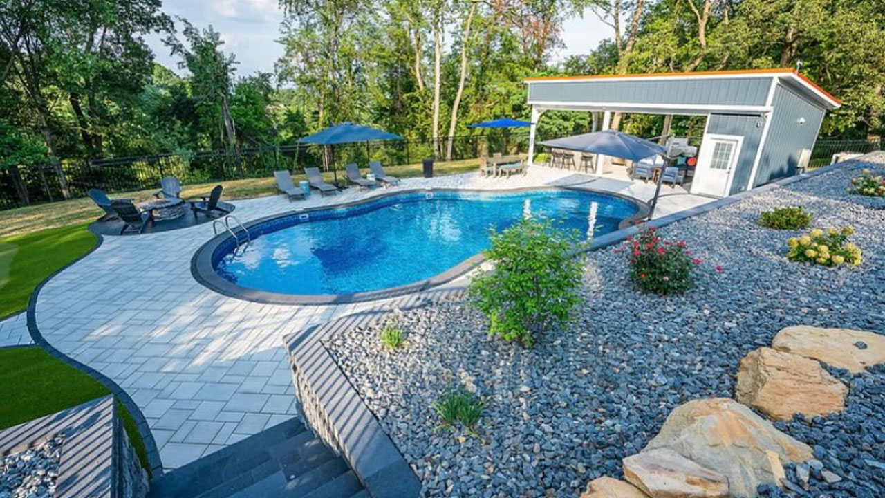 Pool Installation in Baden PA - Elements Landscape Management